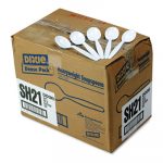 Plastic Cutlery, Heavyweight Soup Spoons, White, 1000/Carton
