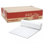 High Density Coreless Can Liners, 45 gal, 12 microns, 40" x 48", Clear, 250/Carton