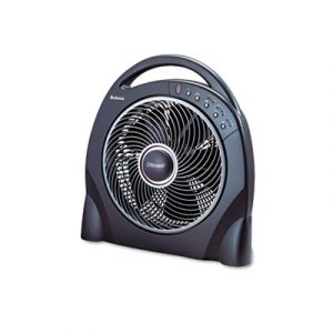 12" Oscillating Floor Fan w/Remote, Breeze Modes, 8hr Timer
