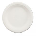 Paper Dinnerware, Plate, 6" dia, White, 125/Pack