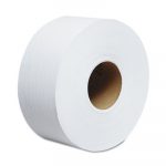 Essential JRT Jumbo Roll Bathroom Tissue, 2-Ply, 9" dia, 1000ft, 12 Rolls/Carton