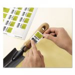 Removable Durable White Rectangle Labels, Inkjet/Laser Printers, 1.25 x 1.75, White, 32/Sheet, 8 Sheets/Pack