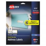 White Easy Peel Address Labels w/ Border, Inkjet Printers, 1 x 2.63, White, 30/Sheet, 10 Sheets/Pack
