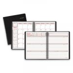 Weekly/Monthly Appointment Book, 8 3/4 x 6 7/8, Black, 2020