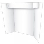 Too Cool Tri-Fold Poster Board, 24 x 36, White/White