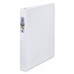 Economy View Binder with Round Rings , 3 Rings, 1" Capacity, 11 x 8.5, White