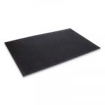 Crown-Tred Indoor/Outdoor Scraper Mat, Rubber, 35 1/2 x 59 1/2, Black