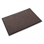Cross-Over Indoor/Outdoor Wiper/Scraper Mat, Olefin/Poly, 36 x 60, Brown
