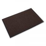 Needle-Rib Wiper/Scraper Mat, Polypropylene, 36 x 48, Brown