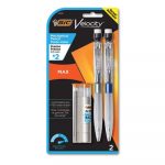 Velocity Max Pencil, HB, No. 2, 0.5 mm, Gray Barrel, 2/PK