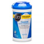 Hands Instant Sanitizing Wipes, 7 1/2 x 5, 300/Canister
