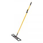 Maximizer Dust Mop Frame with Handle and Scraper, 36" x 5.5", Yellow/Black