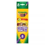 Multicultural Colored Woodcase Pencils, 3.3 mm, 8 Assorted Colors/Set