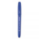 Pen-Style Permanent Marker, Fine Bullet Tip, Blue, Dozen