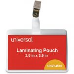 Laminating Pouches, 5 mil, 3.75" x 3.88", Matte Clear, 25/Pack