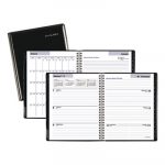 Executive Weekly/Monthly Planner, 8 3/4 x 6 7/8, Black, 2020