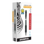 Sarasa Dry Gel X20 Retractable Gel Pen, Fine 0.5mm, Black Ink, Smoke Barrel, Dozen