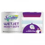 WetJet System Refill Cloths, 11.3" x 5.4", Heavy Duty, White, 14/Box, 4 BX/CT