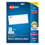Easy Peel White Address Labels w/ Sure Feed Technology, Laser Printers, 0.66 x 1.75, White, 60/Sheet, 25 Sheets/Pack