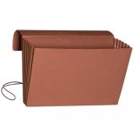 Redrope Expanding Wallet w/ Elastic Cord, 5.25" Expansion, 1 Section, Legal Size, Redrope, 10/Box