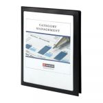 Frame View Poly Two-Pocket Folder, 11 x 8 1/2, Clear/Black, 5/Pack