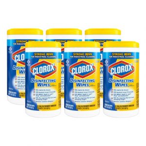 Disinfecting Wipes, 7 x 8, Lemon Fresh, 75/Canister, 6/Carton