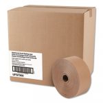 Reinforced Kraft Sealing Tape, 3" x 375ft, Brown, 8/Carton