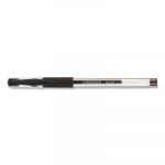 Comfort Grip Stick Gel Pen, Fine 0.5mm, Black Ink, Clear Barrel, Dozen
