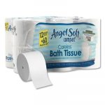 Angel Soft ps Compact Coreless Bath Tissue, 2-Ply, WE, 750 Sheets/Roll, 12 RL/CT