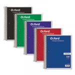 Coil-Lock Wirebound Notebooks, 5 Subjects, Medium/College Rule, Assorted Color Covers, 11 x 8.5, 200 Pages
