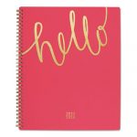 Aspire Academic Planner, 11 x 8 1/2, Coral/Gold, 2019-2020