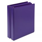 Earth?s Choice Biobased Durable Fashion View Binder, 3 Rings, 1" Capacity, 11 x 8.5, Purple, 2/Pack