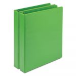 Earth?s Choice Biobased Durable Fashion View Binder, 3 Rings, 1" Capacity, 11 x 8.5, Lime, 2/Pack