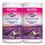 Scentiva Disinfecting Wipes, Tuscan Lavender/Jasmine, 70/Canister, 2/PK, 6 PK/CT