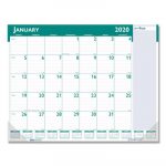 Express Track Monthly Desk Pad Calendar, 22 x 17, 2020-2021