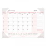 Recycled Breast Cancer Awareness Monthly Desk Pad Calendar, 18 1/2 x 13, 2020
