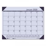 Recycled EcoTones Sunset Orchid Monthly Desk Pad Calendar, 22 x 17, 2020