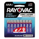 High Energy Premium Alkaline Battery, AAA, 8/Pack