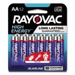 High Energy Premium Alkaline Battery, AA, 12/Pack