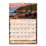 Scenic Monthly Wall Calendar, 15 1/2 x 22 3/4, 2020