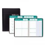 Recycled Express Track Weekly/Monthly Appointment Book, 11 x 8 1/2, Black, 2020-2021