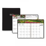 Recycled Gardens of the World Weekly/Monthly Planner, 10 x 7, Black, 2020
