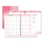 Recycled Breast Cancer Awareness Monthly Planner/Journal, 10 x 7, Pink, 2020