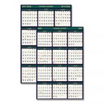 Recycled 4 Seasons Reversible Business/Academic Wall Calendar, 24x37, 2019-2020