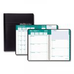 Recycled Express Track Weekly/Monthly Appointment Book, 8 x 5, Black, 2020-2021