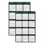 Recycled 4 Seasons Reversible Business/Academic Calendar, 24 x 37, 2019-2020