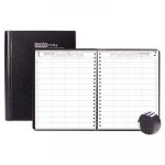 Executive Hardcover 4-Person Group Practice Appt. Book, 11 x 8 1/2, Black, 2020