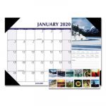 Earthscapes Scenic Desk Pad Calendar, 18 1/2 x 13, 2020