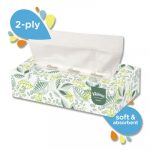 Naturals Facial Tissue, 2-Ply, White, 125/Box, 48 Boxes/Carton