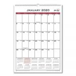 Classic Red Wall Calendar, 12 x 17, 2020